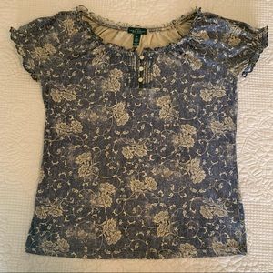 RALPH LAUREN Peasant Blouse